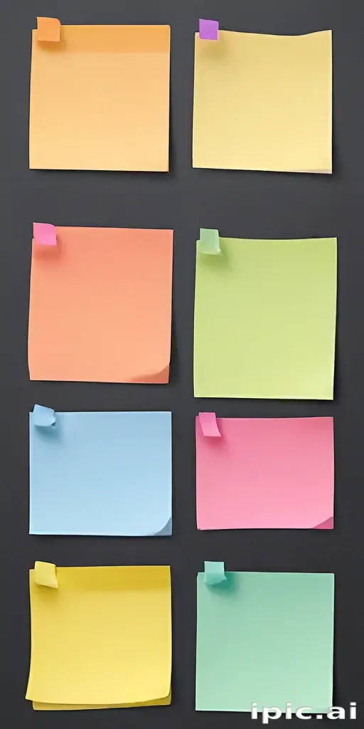 sticky note with transparent background