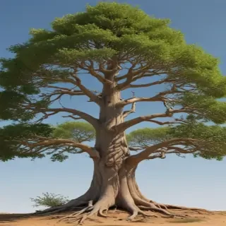 trees no background
