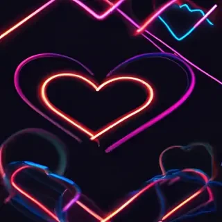 neon heart png