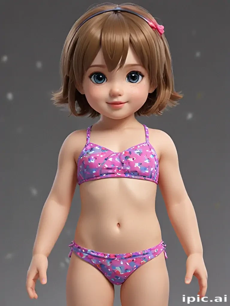 little girl in bikini ai