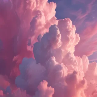 pink cloud background
