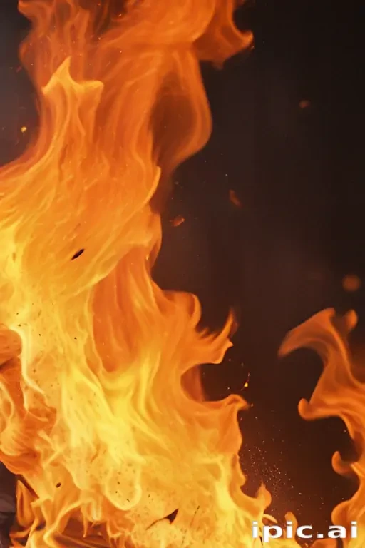 background on fire