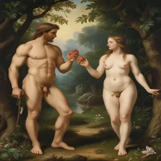 pictures of adam and eve