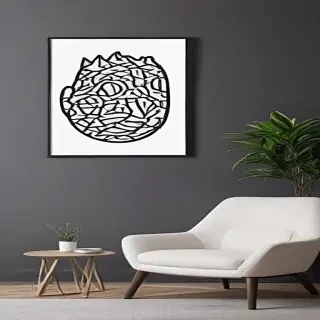 mockup wall art