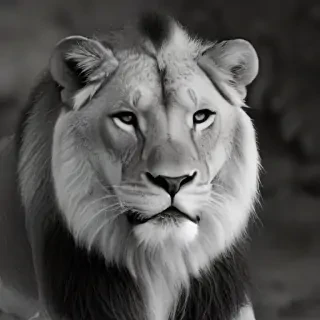 lion black and white pictures