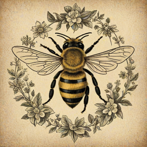 free vintage bee printables