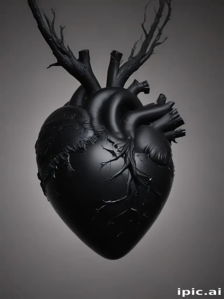 black heart aesthetic