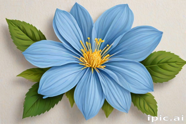 blue flower clip art