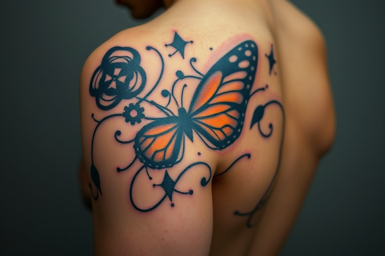 Pioneering augmented reality tattoo called "Living Canvas" incorporating specialized ink and smartphone technology to display animated elements when viewed through a dedicated app static linework serves as