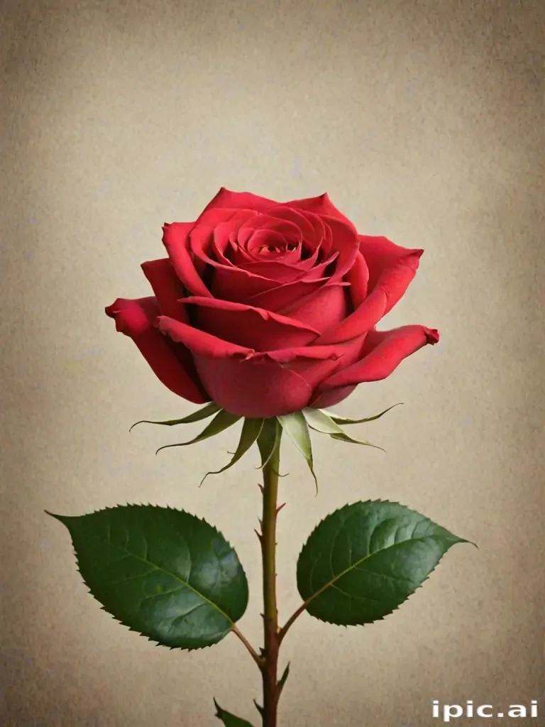 image of a red rose