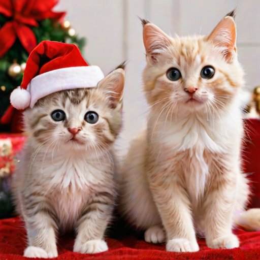 christmas images cats