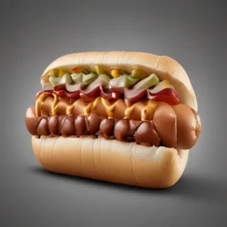 hot dog clipart black and white