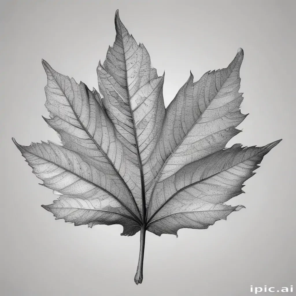 black and white leaf clip art