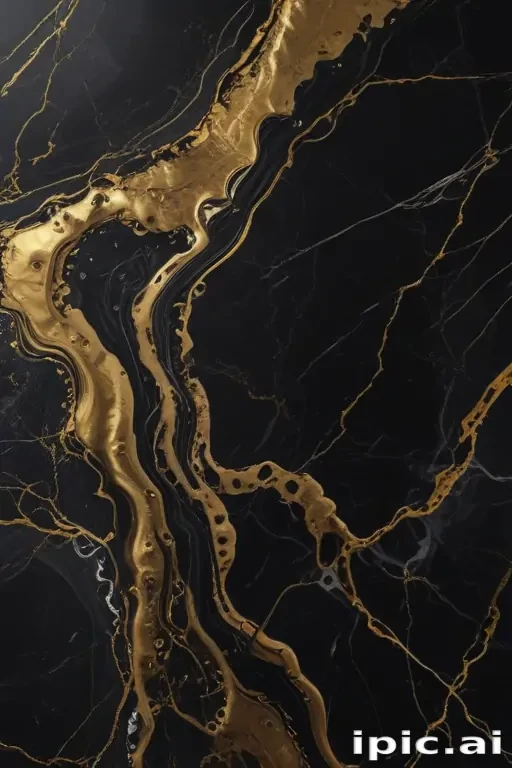black and gold marble background