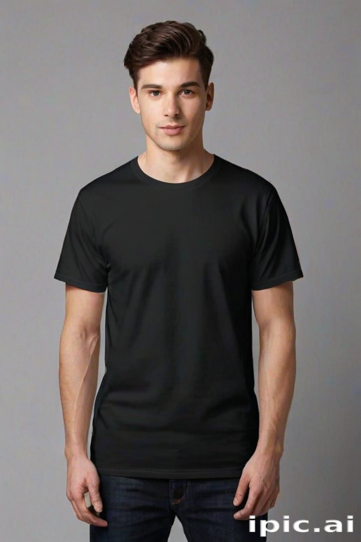 black shirt mockup