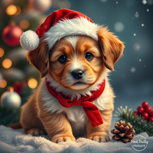 christmas puppy desktop backgrounds
