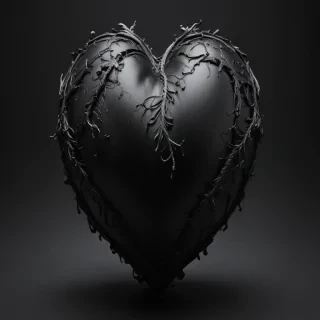 black heart pic