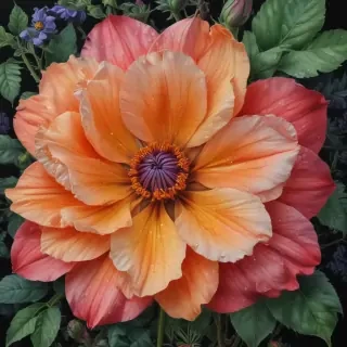 flower drawing images with colour