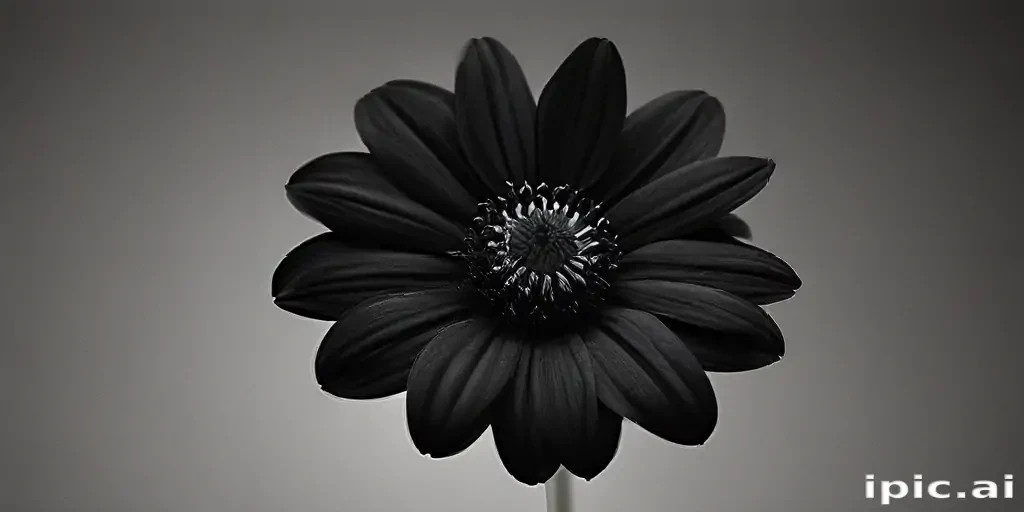 black flower
