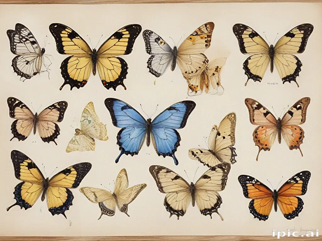 images of drawings of butterflies
