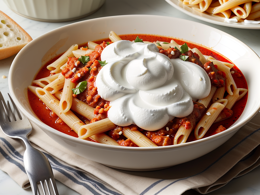 pasta sauce with sour cream