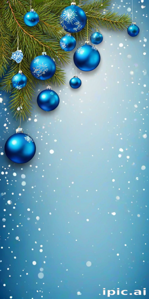blue christmas bg