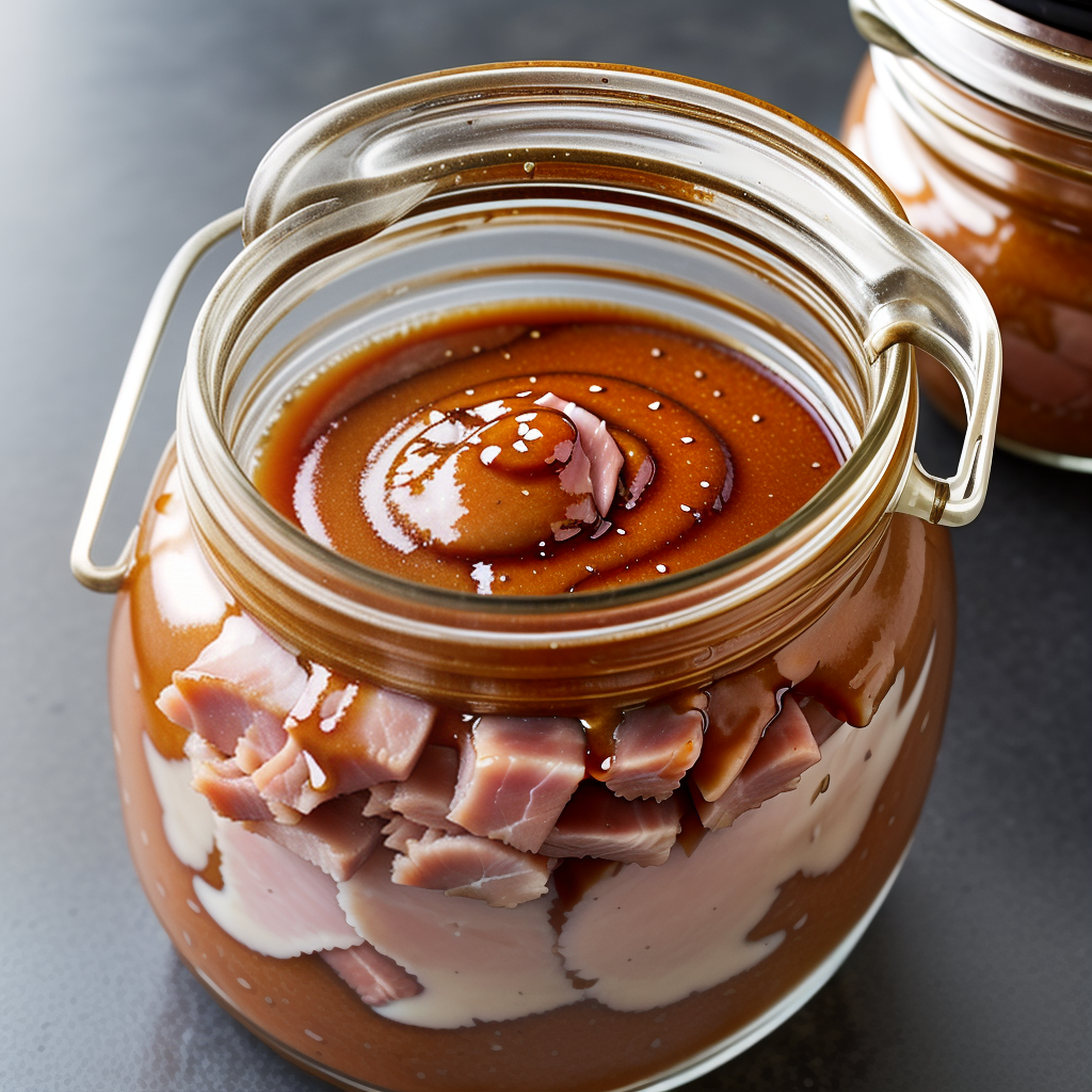 ham glaze in a jar