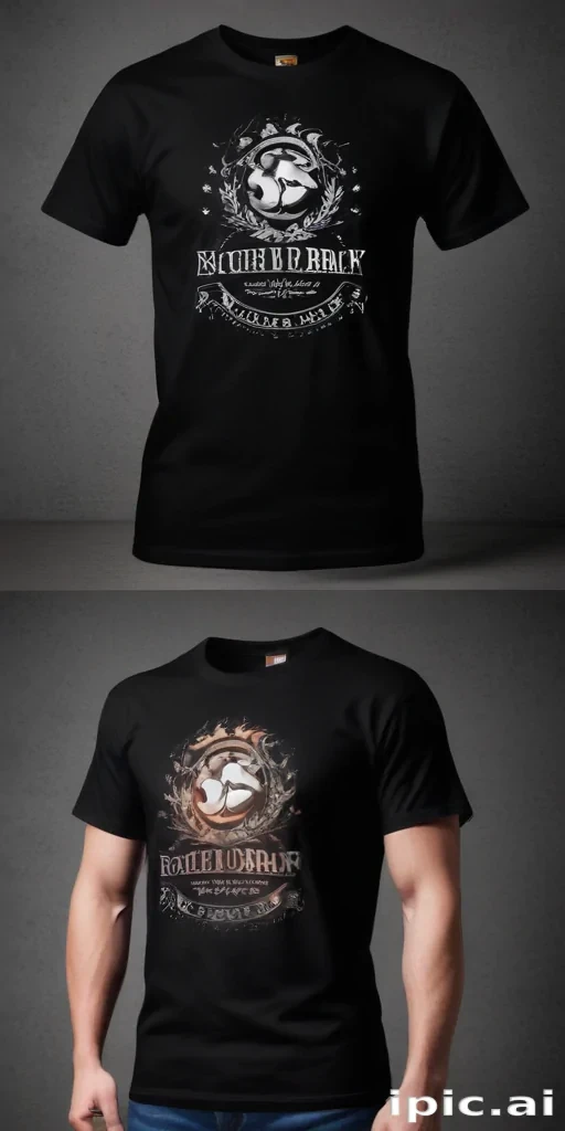 black t shirt mockup free