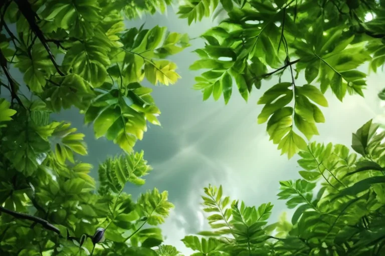 green leaves background