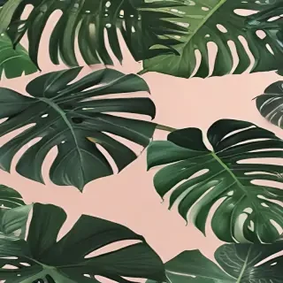 aesthetic monstera wallpaper
