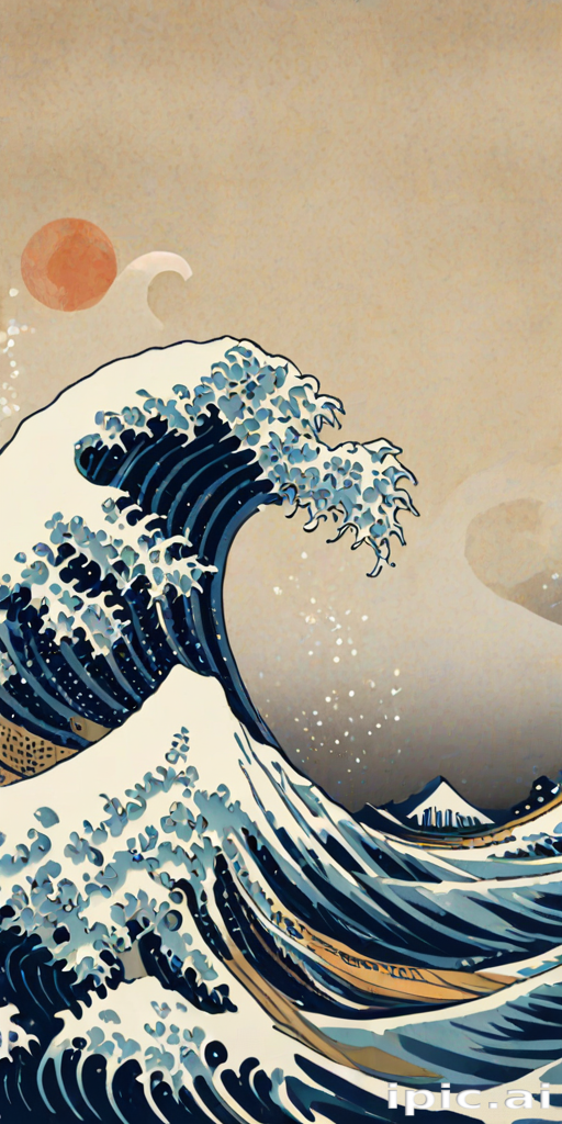 great wave wallpaper