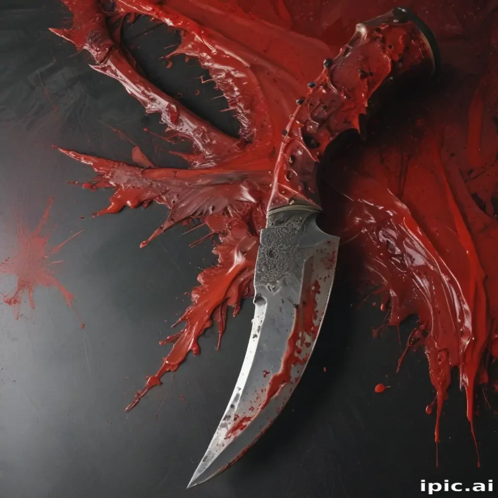 bloody knife aesthetic