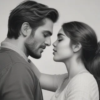 couples drawing poses