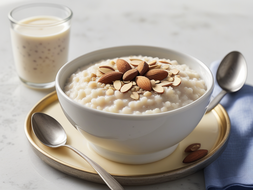 rice pudding with almond milk