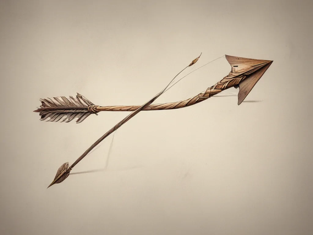 drawn arrow