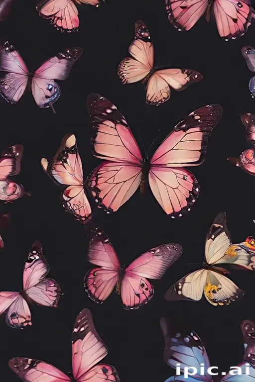 aesthetic butterfly background