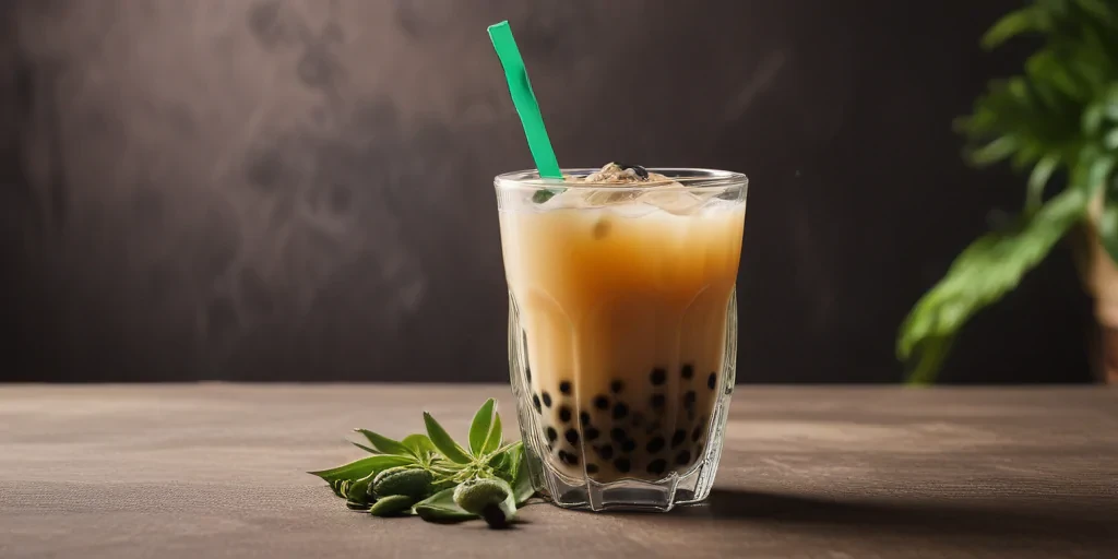 boba tea background