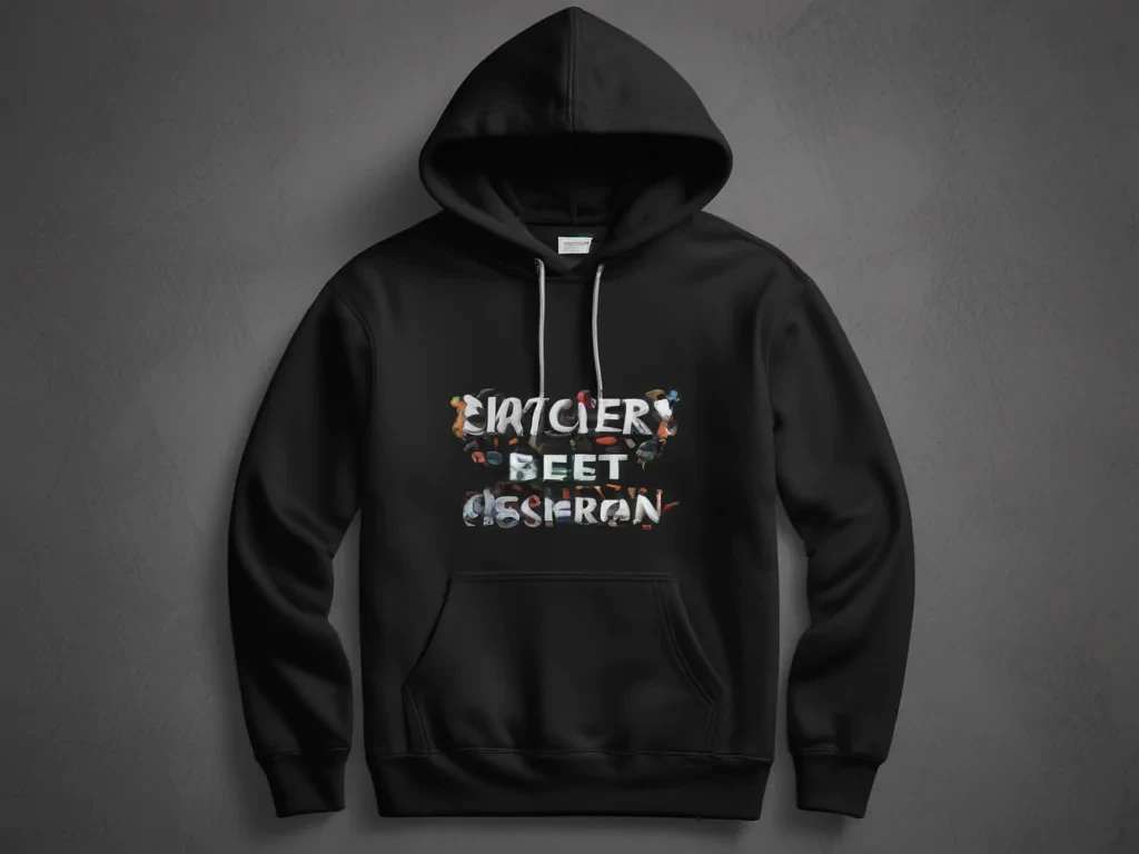 black hoodie mockup