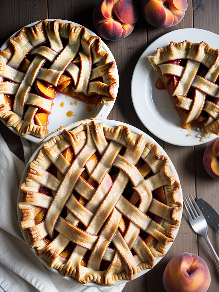 peach pie using canned peaches