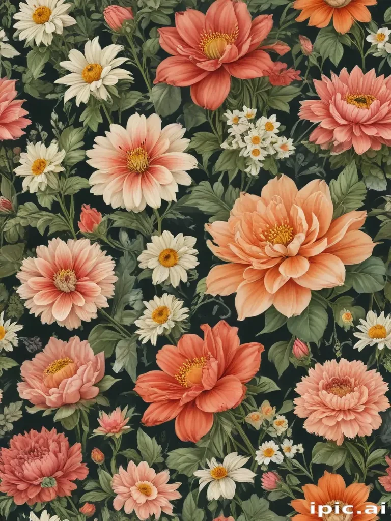 vintage flower illustration