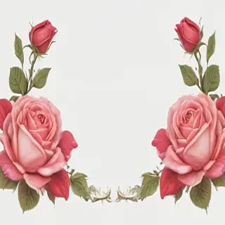 rose border png