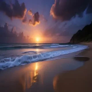 dark beach wallpaper