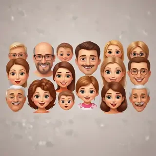 family emojis