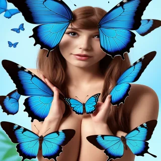 blue butterfly png
