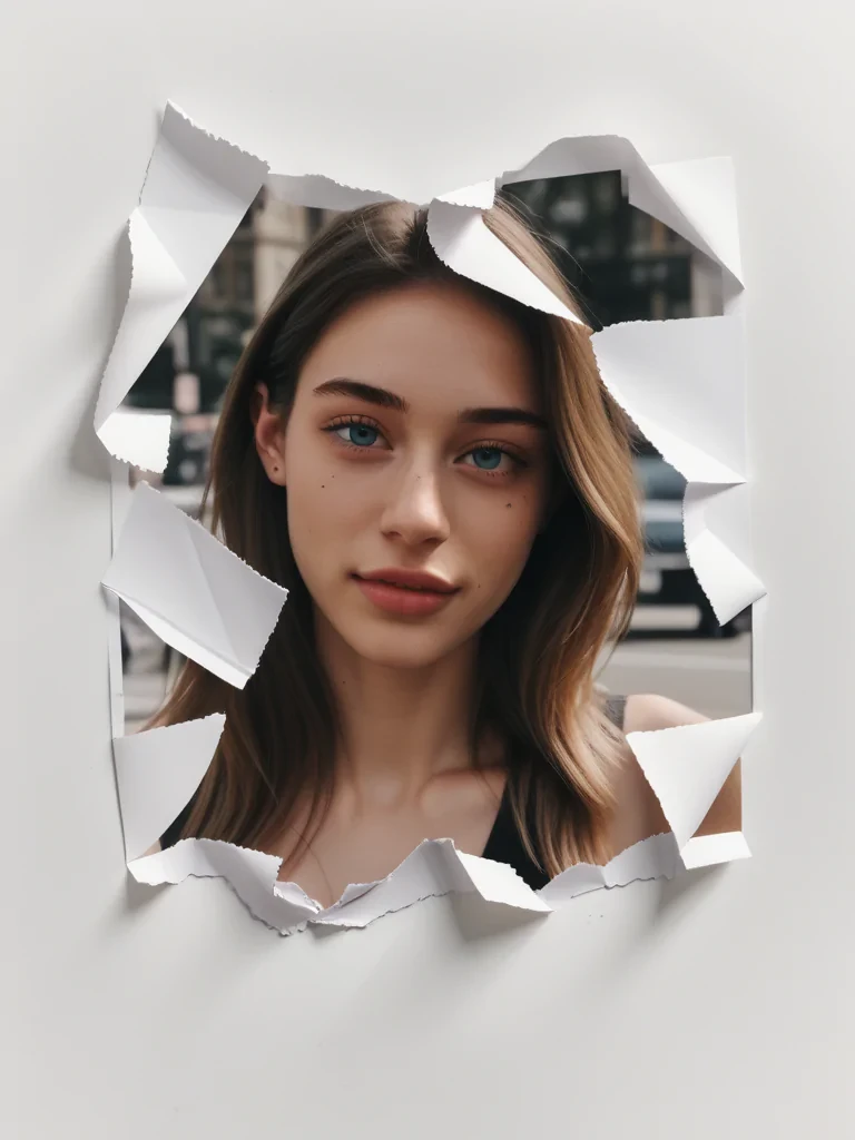 ripped paper aesthetic