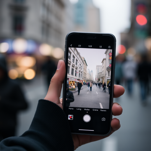 person holding phone