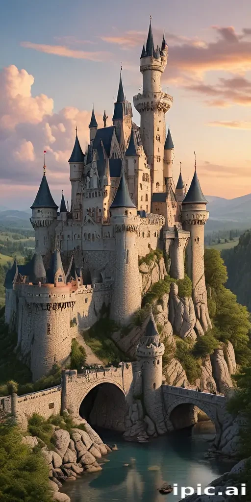 cartoon of castle