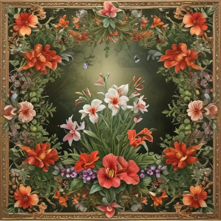 png border flower
