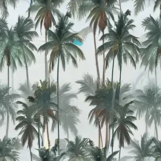 transparent palm trees