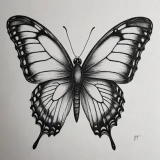 buterfly sketch